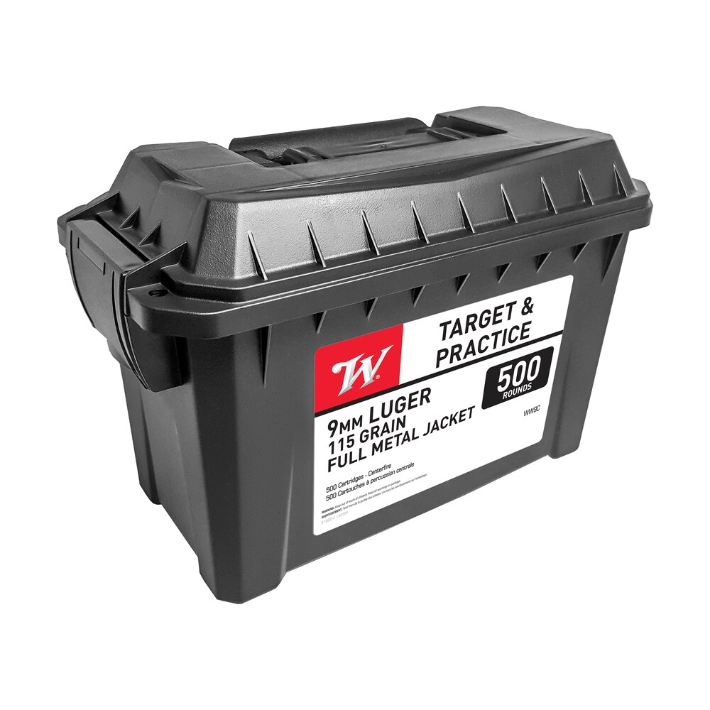 winchester ammo ww9c usa ammo can 9mmluger 115gr full metal jacket 500 per box/2 case Winchester Ammo WW9C USA Ammo Can 9mmLuger 115gr Full Metal Jacket 500 Per Box/2 Case Sports South item 105846