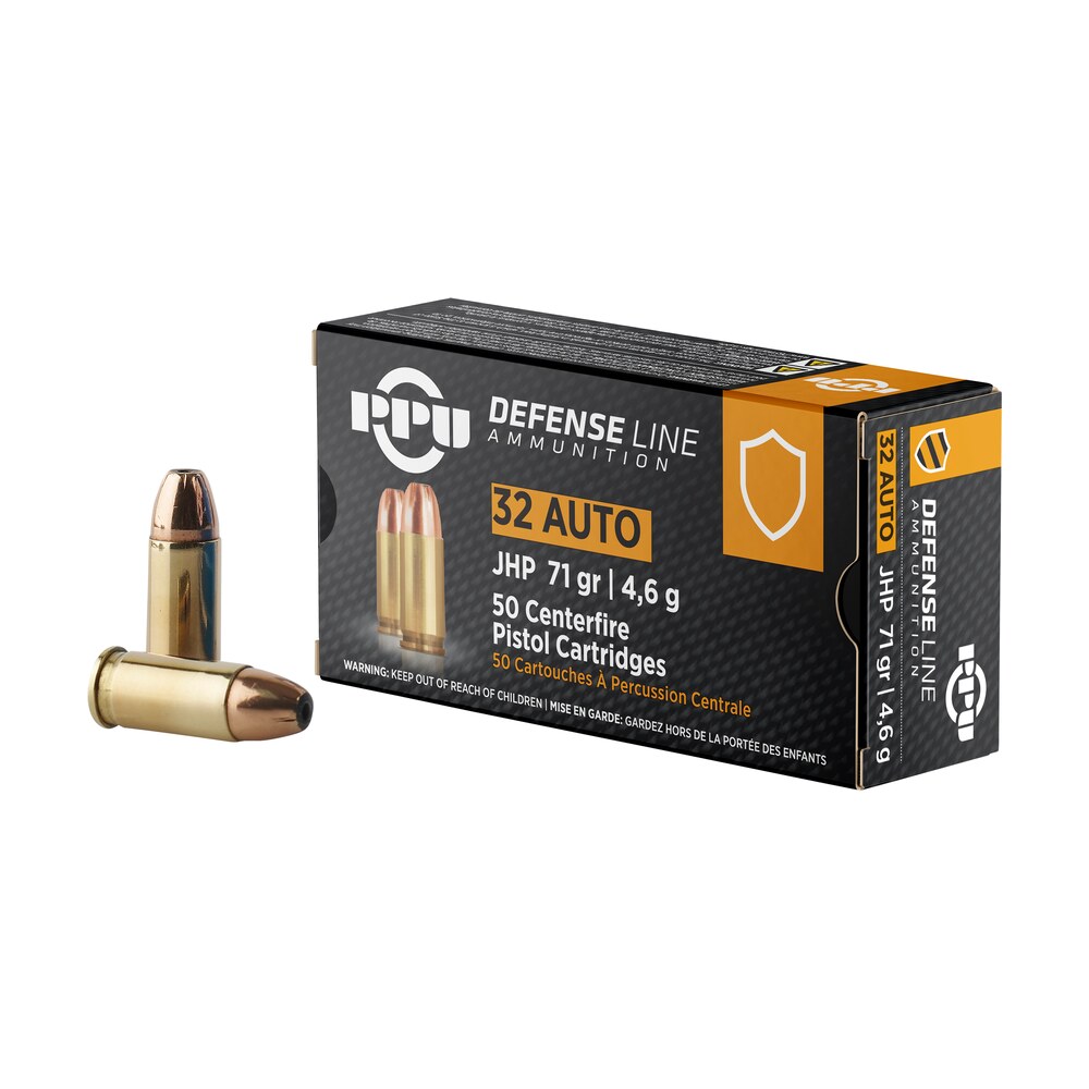 ppu ppd32a defense 32acp 71gr jacketed hollow point 50 per box/20 case PPU PPD32A Defense 32ACP 71gr Jacketed Hollow Point 50 Per Box/20 Case Sports South item 105913