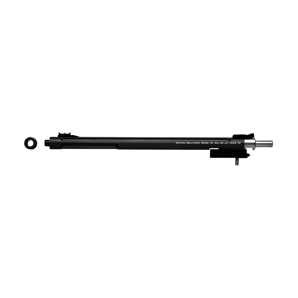 tactical solutions 1022tdmb x ring barrel 22 lr 16.50" black matte finish aluminum material bull with fluting, threading & sights for ruger 10/22 takedown Tactical Solutions 1022TDMB X-Ring Barrel 22 LR 16.50" Black Matte Finish Aluminum Material Sports South item 106100