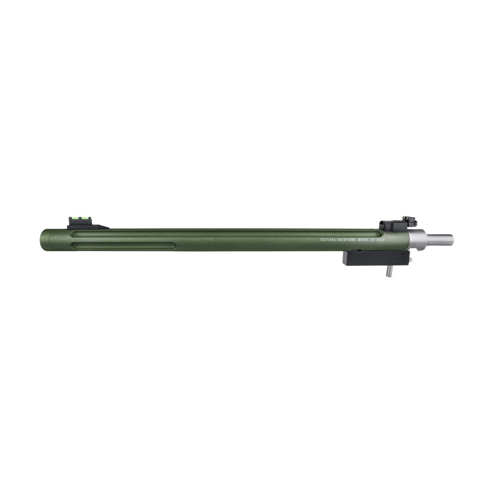 tactical solutions 1022tdmod x ring barrel 22 lr 16.50" od green matte finish aluminum material bull with fluting, threading & sights for ruger 10/22 takedown Tactical Solutions 1022TDMOD X-Ring Barrel 22 LR 16.50" OD Green Matte Finish Aluminum Material Sports South item 106101