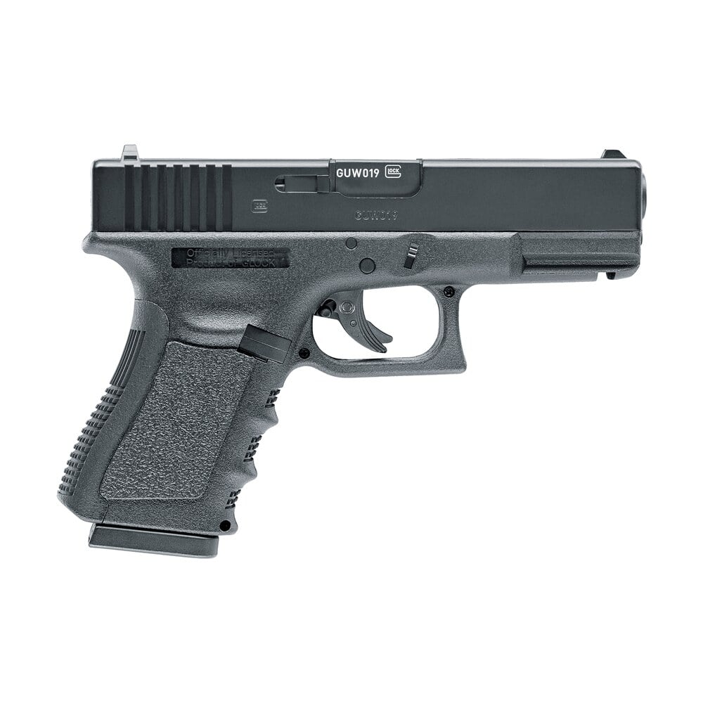 umarex 2255200 glock 19 gen3 co2 177 bb 16+1 4.25" black polymer grips Umarex 2255200 Glock 19 Gen3 CO2 177 BB 16+1 4.25" Black Polymer Grips Sports South item 106170