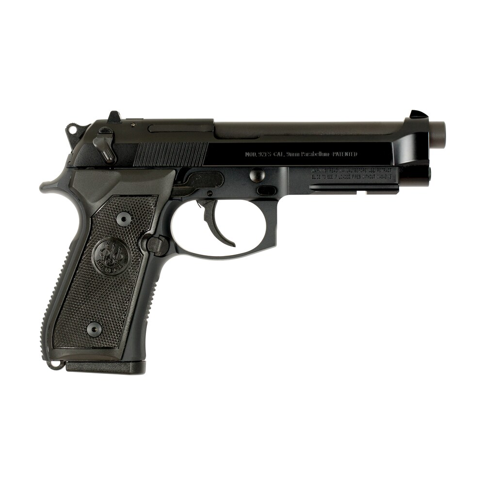 beretta usa js92m9a1ca m9a1 *ca compliant full size frame 9mm luger 10+1, 4.90" black steel barrel, black bruniton serrated steel slide, black aluminum frame w/picatinny rail Beretta USA JS92M9A1CA M9A1 *CA Compliant Full Size Frame 9mm Luger 10+1, 4.90" Black Steel Sports South item 106571