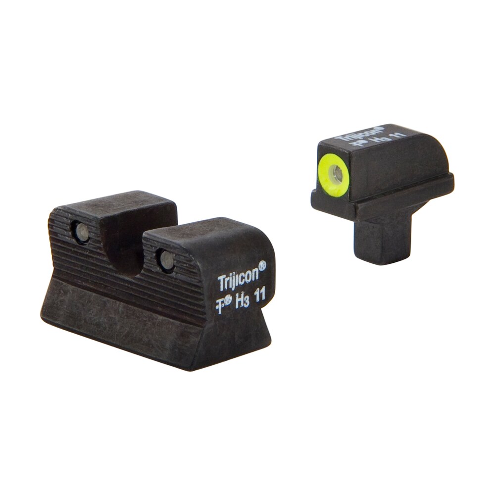 trijicon 600514 hd night sights green/tritium yellow outline front sight green tritium black outline rear sight colt 1911 Trijicon 600514 HD Night Sights Green/Tritium Yellow Outline Front Sight-Green Tritium Black Sports South item 106868