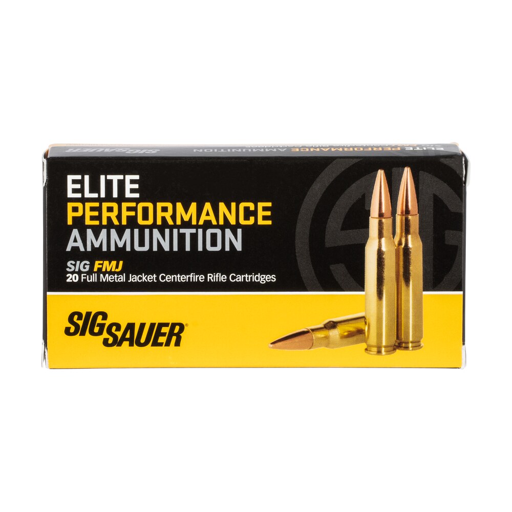 sig sauer e308b120 elite performance 308 win 150 gr full metal jacket 20 per box/ 25 case Sig Sauer E308B120 Elite Performance 308 Win 150 gr Full Metal Jacket 20 Per Box/ 25 Case Sports South item 107169