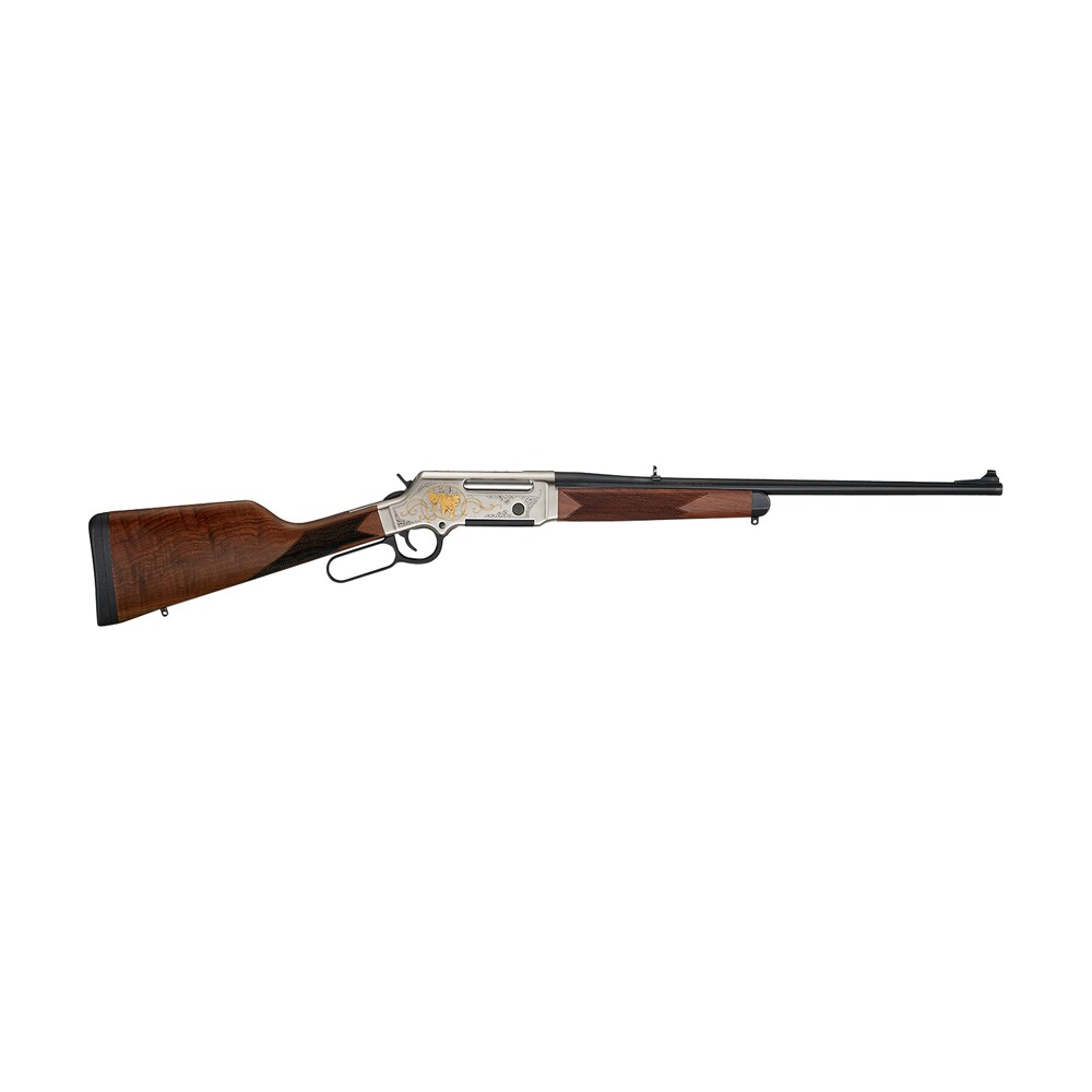 henry h014wl223 long ranger wildlife full size 223 rem/5.56x45mm nato 5+1 20" blued steel barrel, engraved nickel plated w/24k gold inlay steel receiver, american walnut stock right hand Henry H014WL223 Long Ranger Wildlife Full Size 223 Rem/5.56x45mm NATO 5+1 20" Blued Steel Sports South item 107374
