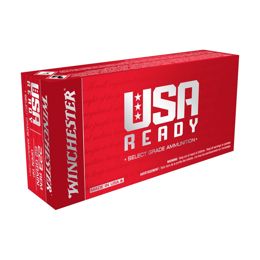 winchester ammo red223 usa ready 223rem 62gr open tip range 20 per box/10 case Winchester Ammo RED223 USA Ready 223Rem 62gr Open Tip Range 20 Per Box/10 Case Sports South item 107550