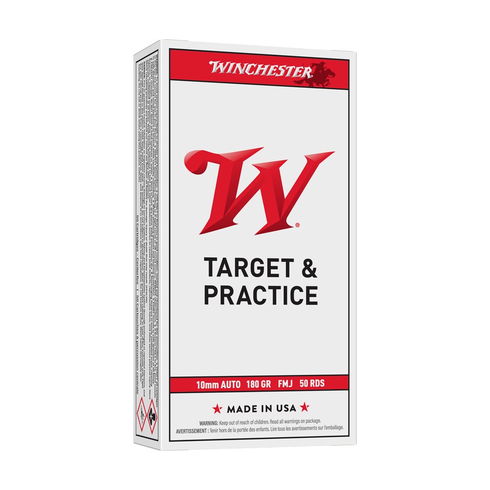 winchester ammo usa10mm usa 10mmauto 180gr full metal jacket flat nose 50 per box/10 case Winchester Ammo USA10MM USA 10mmAuto 180gr Full Metal Jacket Flat Nose 50 Per Box/10 Case Sports South item 107558
