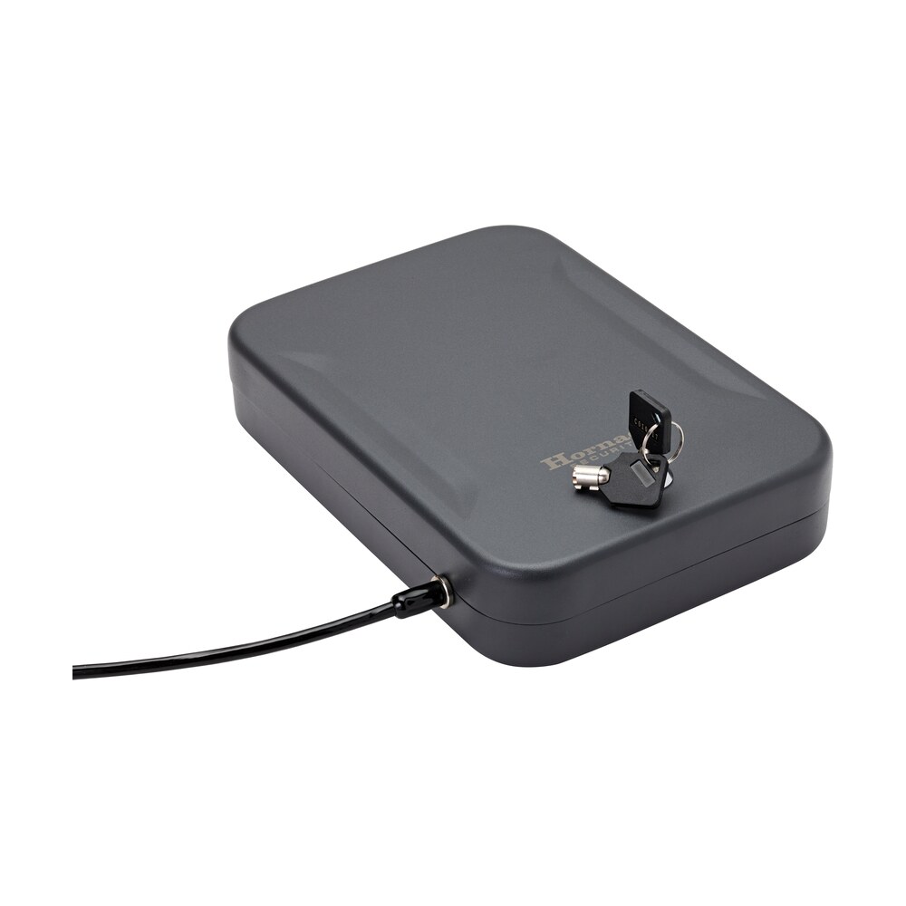 hornady 95210 lock box xl key entry black steel holds 1 handgun 10" l x 7" w x 2" d Hornady 95210 Lock Box XL Key Entry Black Steel Holds 1 Handgun 10" L x 7" W x 2" D Sports South item 107611