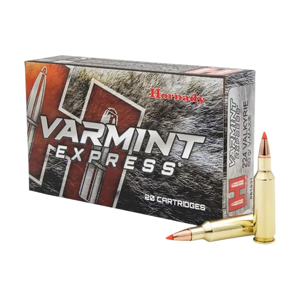 hornady 81531 varmint express 224valkyrie 60gr hornady v max 20 per box/10 case Hornady 81531 Varmint Express 224Valkyrie 60gr Hornady V Max 20 Per Box/10 Case Sports South item 107644