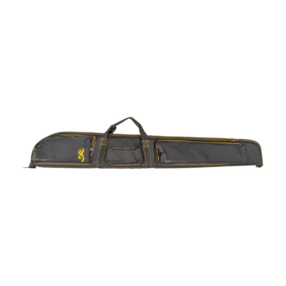 browning 1419559902 black & gold shotgun case black w/buck mark logo 600d polyester ripstop 54" Browning 1419559902 Black & Gold Shotgun Case Black Sports South item 108070