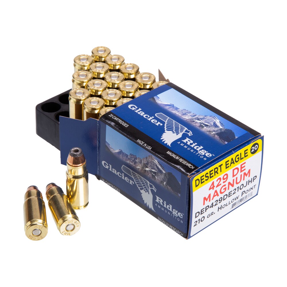 magnum research dep429de210j desert eagle 429de 210gr jacketed hollow point 20 per box/25 case Magnum Research DEP429DE210J Desert Eagle 429DE 210gr Jacketed Hollow Point 20 Per Box/25 Case Sports South item 108282