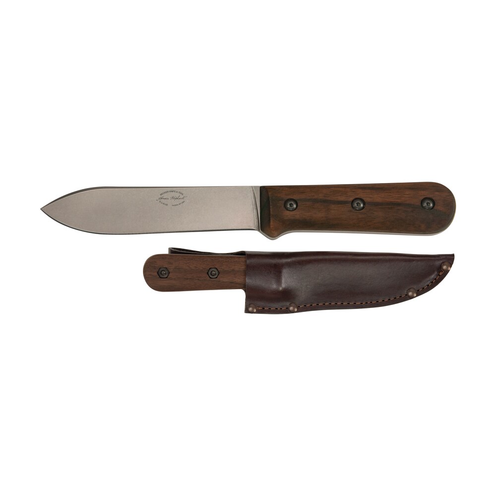 ka bar bk62 becker kephart 5.13" fixed drop point plain satin stonewashed 1095 cro van blade, walnut handle, includes sheath Ka-Bar BK62 Becker Kephart 5.13" Fixed Drop Point Plain Satin Stonewashed 1095 Cro-Van Blade, Sports South item 108411