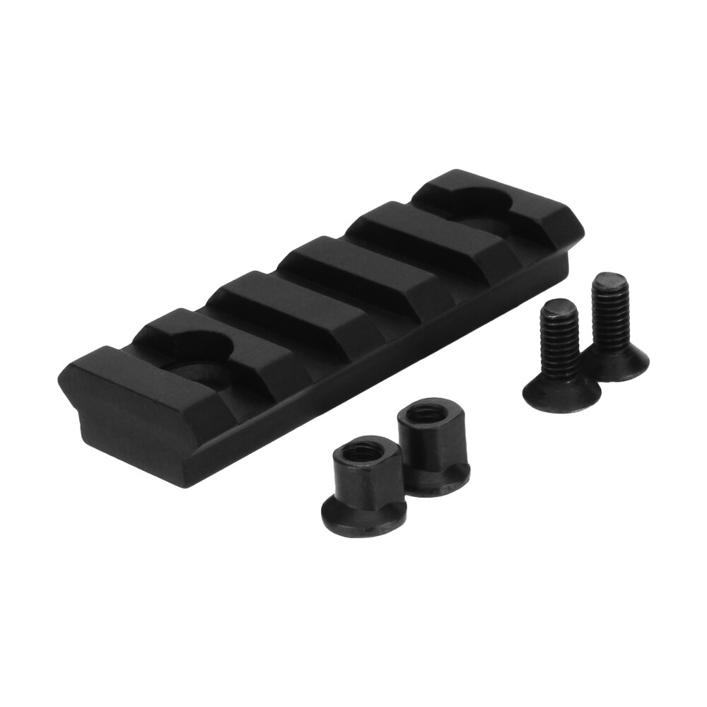tacfire mar101 keymod picatinny rail 2 inch 5 slots black TacFire MAR101 KeyMod Picatinny Rail 2 Inch 5 Slots Black Sports South item 108747