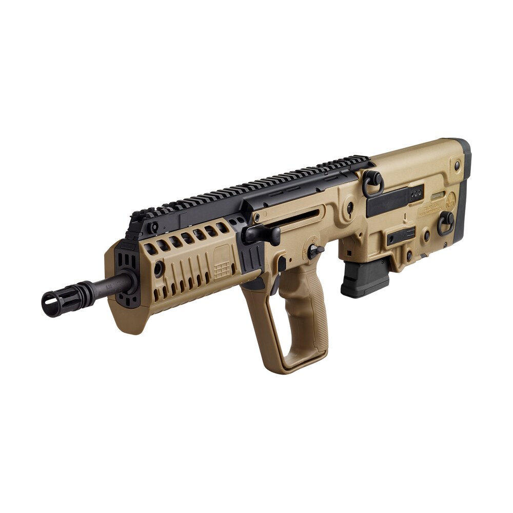 iwi us xfd1610 tavor x95 5.56x45mm nato caliber with 16.50" barrel, 10+1 capacity, flat dark earth metal finish, flat dark earth fixed bullpup stock & polymer grip right hand IWI US XFD1610 Tavor X95 5.56x45mm NATO Caliber Sports South item 108922