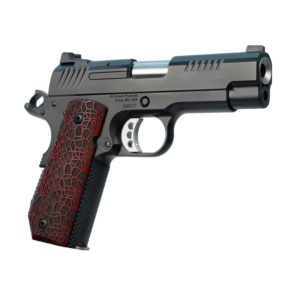 ed brown evokc9g4 1911 evo kc9 9mm luger 9+1 4" stainless bull barrel, black gen4 serrated carbon steel slide & frame w/beavertail, black g10 grip, ambidextrous Ed Brown EVOKC9G4 1911 EVO KC9 9mm Luger 9+1 4" Stainless Bull Sports South item 108955