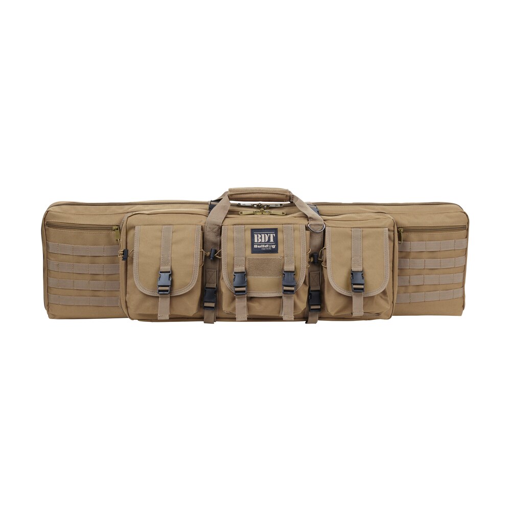 bulldog bdt3536t bdt tactical single 36" tan nylon, 3 accessory pockets, deluxe padded backstraps, lockable zippers, padded internal divider Bulldog BDT3536T BDT Tactical Single 36" Tan Nylon, 3 Accessory Pockets, Deluxe Padded Sports South item 109069