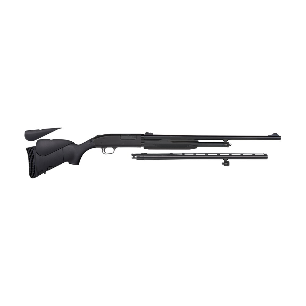mossberg 54330 500 bantam combo youth combo 20 gauge 5+1 22" blued 22" vent rib/24" fully rifled barrels, blued steel receiver, fixed wood stock, right hand, accu set full rifled bore choke Mossberg 54330 500 Bantam Combo Youth Combo 20 Gauge 5+1 22" Blued 22" Vent Rib/24" Sports South item 109202