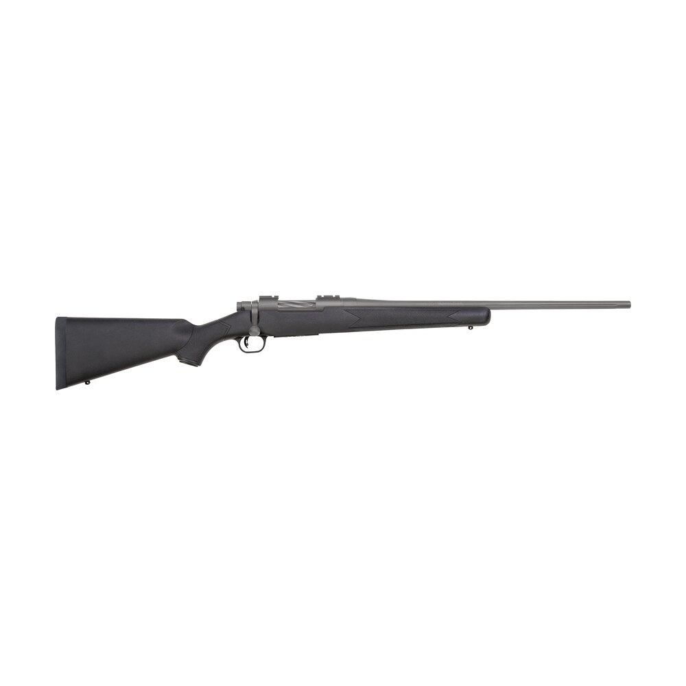 mossberg 28069 patriot full size 25 06 rem 5+1 22" stainless cerakote fluted barrel, drilled & tapped cerakote stainless steel receiver, black fixed synthetic stock, right hand Mossberg 28069 Patriot Full Size 25-06 Rem 5+1 22" Stainless Cerakote Fluted Sports South item 109230
