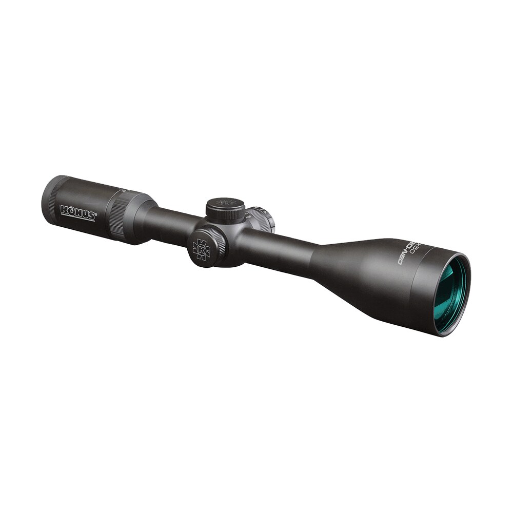 konus 7190 konuspro evo black 3 12x50mm 1" tube dual illuminated red/blue 30/30 engraved floating cross reticle Konus 7190 KonusPro EVO Black 3-12x50mm 1" Tube Dual Illuminated Red/Blue 30/30 Engraved Sports South item 109324