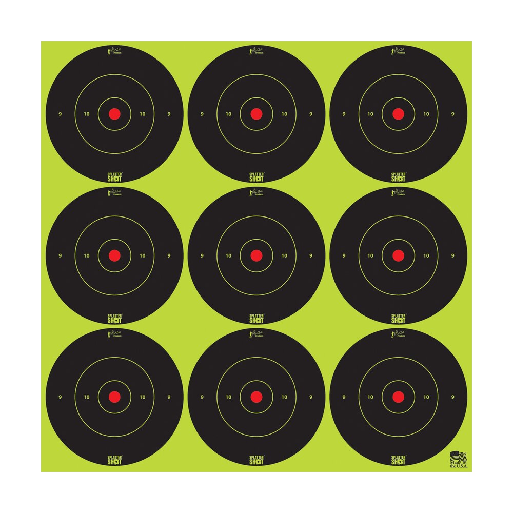 pro shot 2bgreen108 splattershot self adhesive paper black/green 2" bullseye 12pack/108targets Pro-Shot 2BGREEN108 SplatterShot Self-Adhesive Paper Black/Green 2" Bullseye 12Pack/108Targets Sports South item 109328