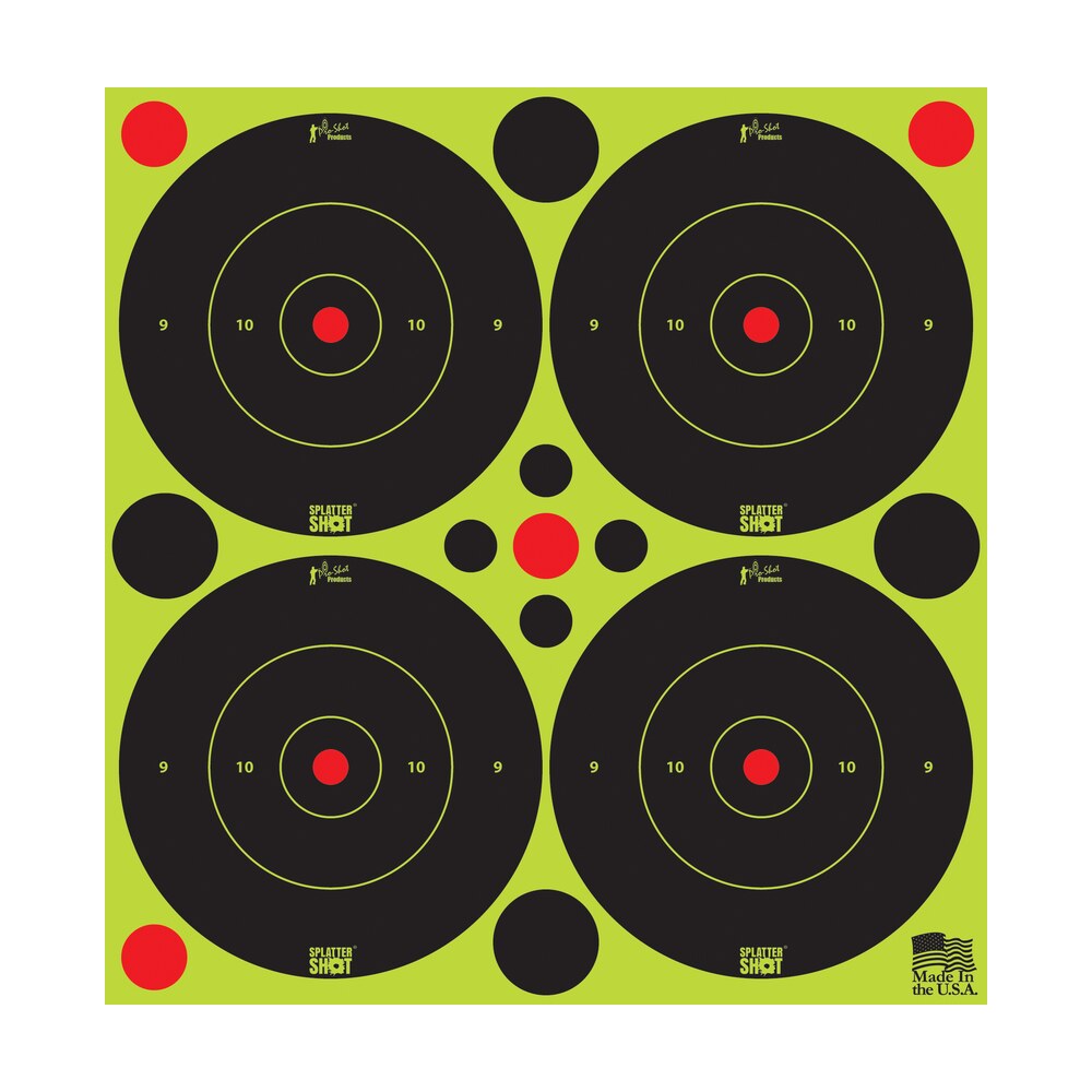 pro shot 3bgreen48 splattershot self adhesive paper black/green 3" bullseye 12pack/48targets Pro-Shot 3BGREEN48 SplatterShot Self-Adhesive Paper Black/Green 3" Bullseye 12Pack/48Targets Sports South item 109329
