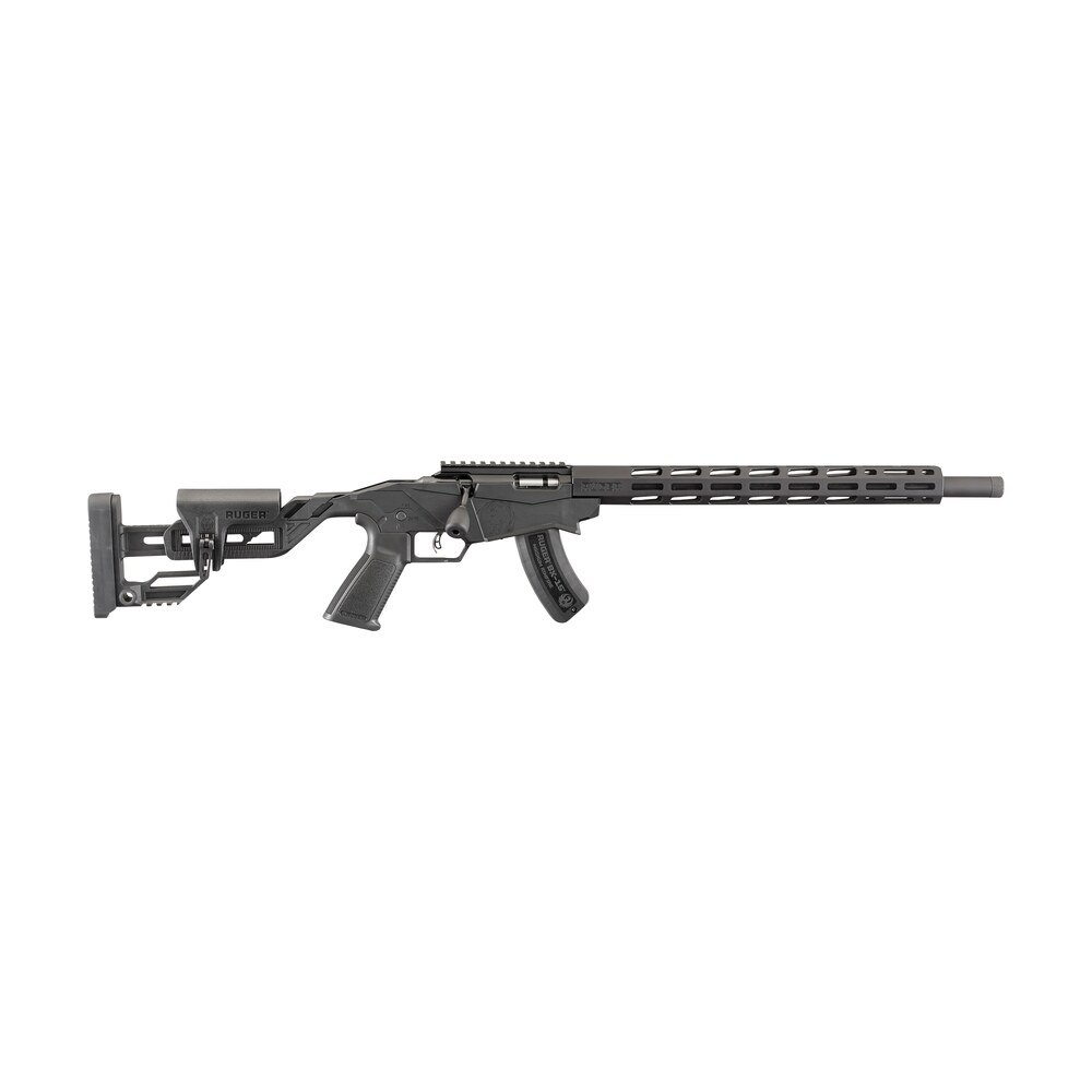 ruger 8403 precision rimfire 17 hmr 9+1 18" threaded 1137 alloy steel barrel, hard coat anodized finish, adjustable quick fit precision stock, 0 moa picatinny rail, optics ready Ruger 8403 Precision Rimfire 17 HMR 9+1 18" Threaded 1137 Alloy Steel Sports South item 109420