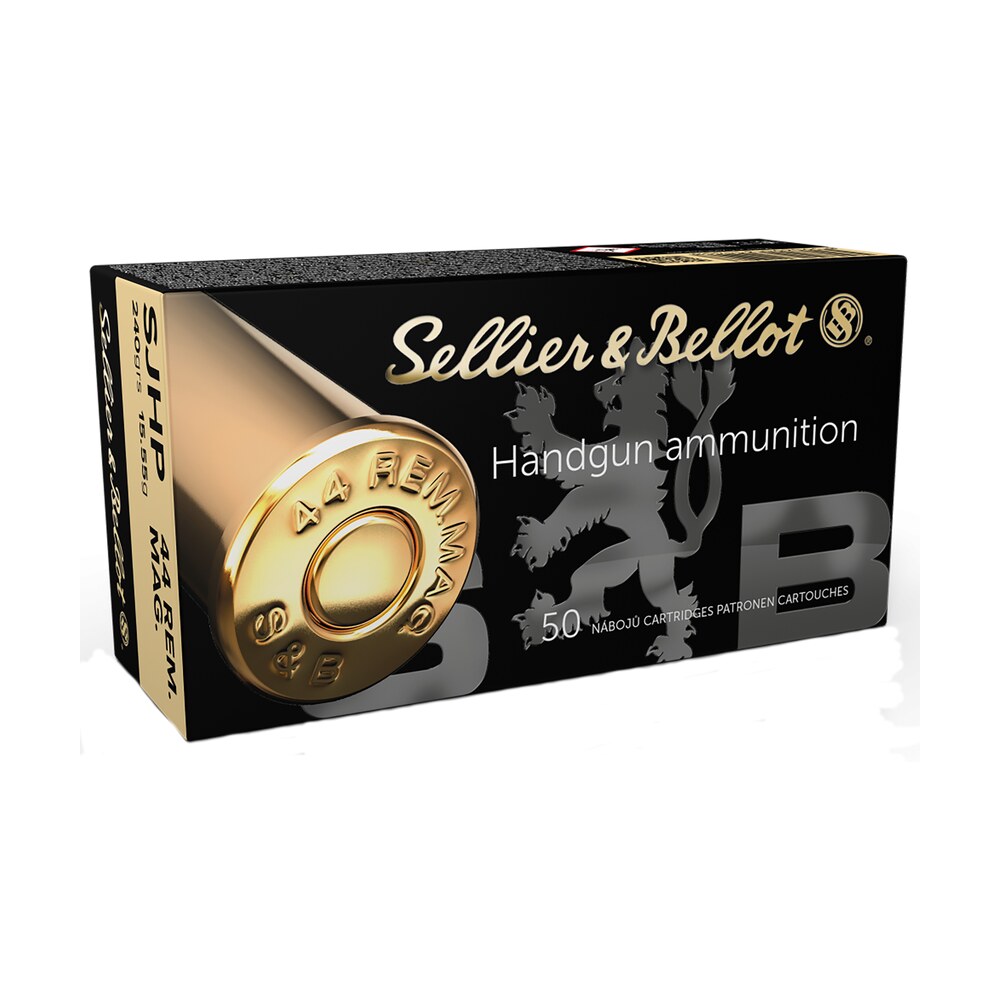 sellier & bellot sb44c handgun 44remmag 240gr semi jacketed hollow point 50 per box/12 case Sellier & Bellot SB44C Handgun 44RemMag 240gr Semi Jacketed Hollow Point 50 Per Box/12 Case Sports South item 109436