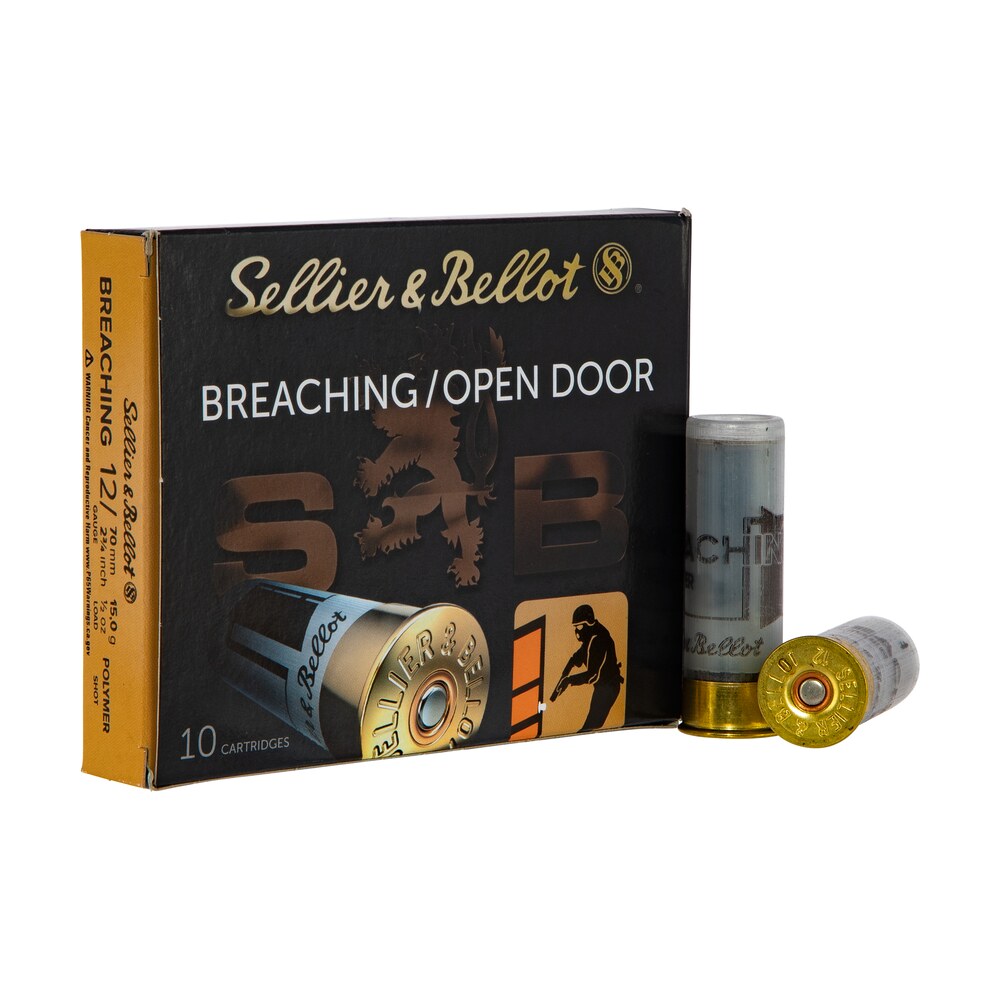 sellier & bellot sb12br breaching 12gauge 2.75" 1/2oz 10 per box/25 case Sellier & Bellot SB12BR Breaching 12Gauge 2.75" 1/2oz 10 Per Box/25 Case Sports South item 109444
