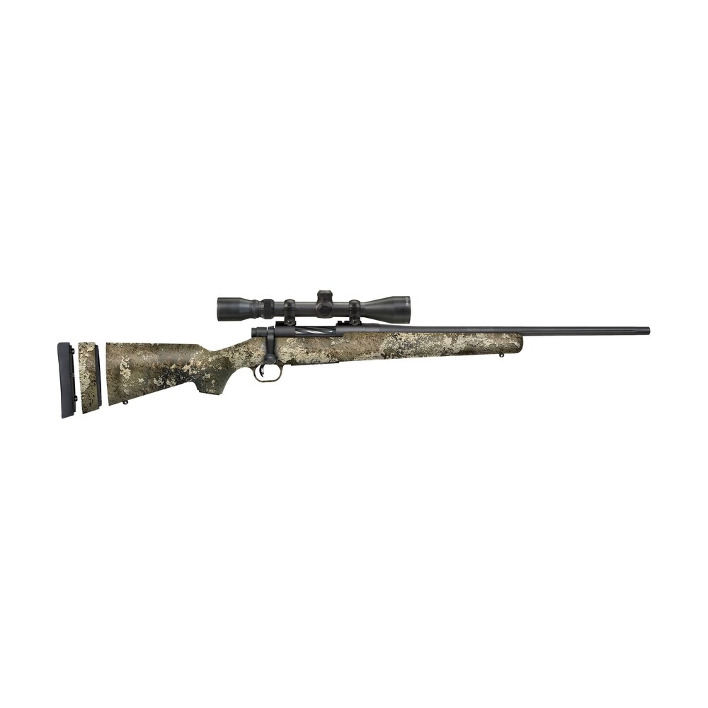 mossberg 28065 patriot super bantam 243 win caliber with 5+1 capacity, 20" fluted barrel, blued metal finish & truetimber strata synthetic stock right hand (youth) includes 3 9x40mm scope Mossberg 28065 Patriot Super Bantam 243 Win Caliber Sports South item 109576