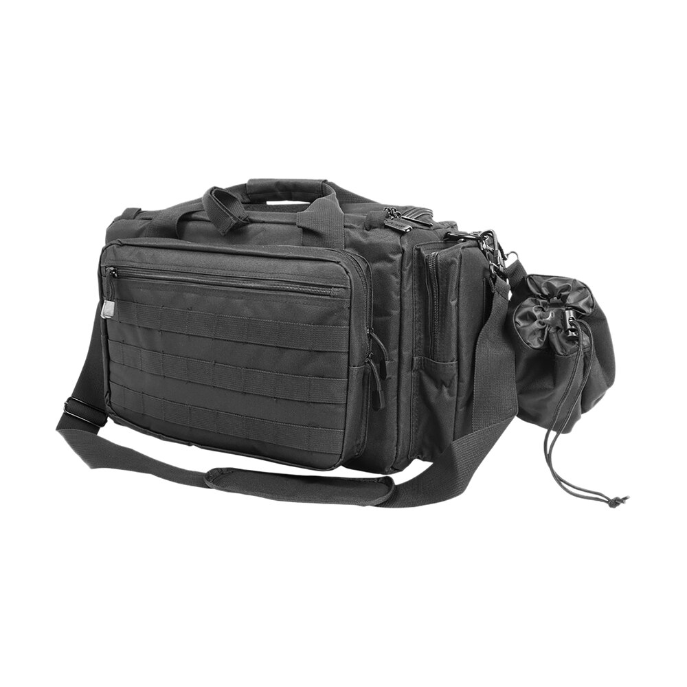 ncstar cvcrb2950b vism competition range bag with padded side pockets, lockable zippers, mag pockets, large d rings, wide padded shoulder strap & black finish NcStar CVCRB2950B VISM Competition Range Bag Sports South item 109687