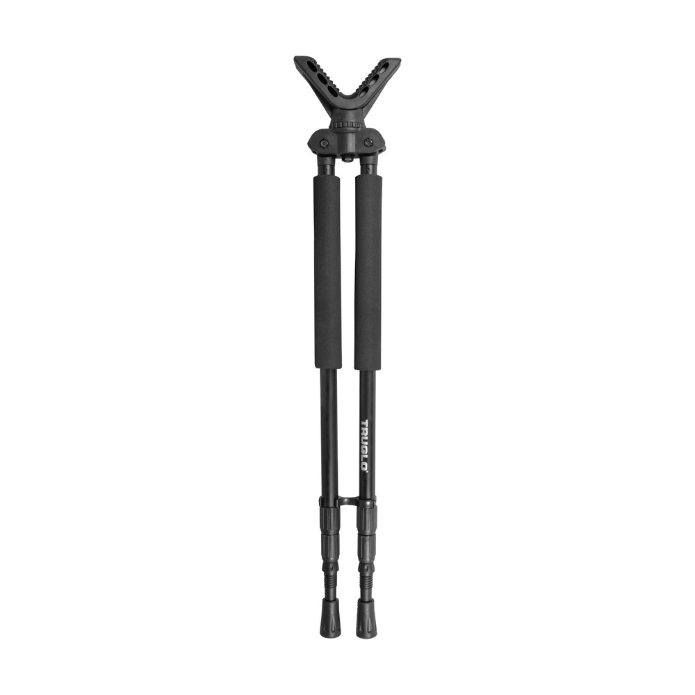 truglo tg8920xb solid shot bipod 21 40" collapsible black aluminum, rubberized v brace, twist lock adjustable legs, includes carry case w/shoulder strap TruGlo TG8920XB Solid-Shot Bipod 21-40" Collapsible Black Aluminum, Rubberized V-Brace, Twist Sports South item 109910