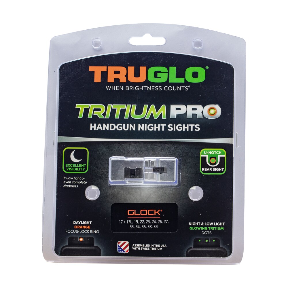 truglo tg231g2c tritium pro black | green tritium orange outline front sight green tritium rear sight TruGlo TG231G2C Tritium Pro Black | Green Tritium Orange Outline Front Sight Green Tritium Rear Sports South item 109923