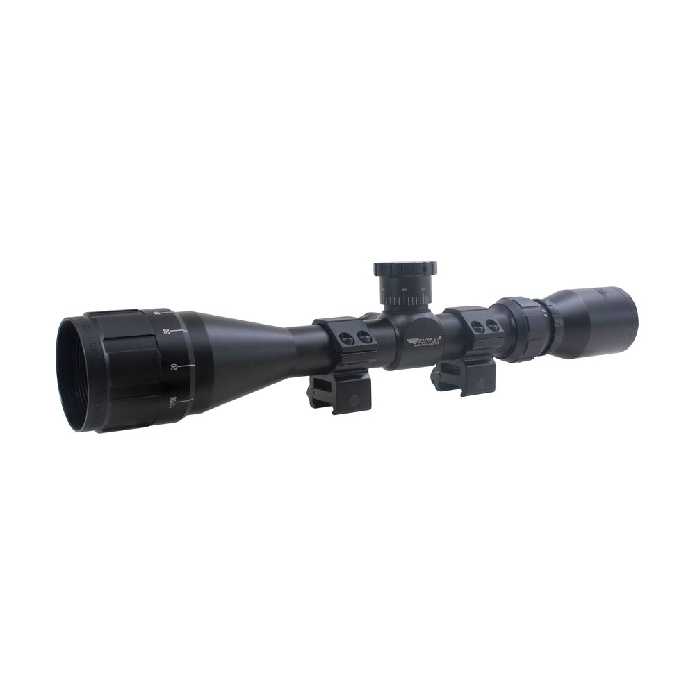 bsa 1739x40ao sweet 17 black matte 3 9x 40mm ao 1" tube 30/30 duplex reticle features dovetail rings BSA 1739X40AO Sweet 17 Black Matte 3-9x 40mm AO 1" Tube 30/30 Duplex Reticle Features Dovetail Sports South item 109974