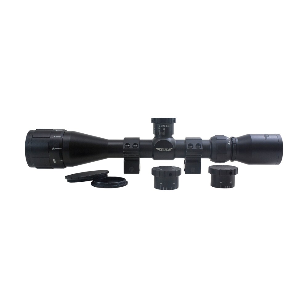 bsa 654518x40aowrtb sweet 6.5 black matte 4.5 18x 40mm ao 1" tube 30/30 duplex reticle BSA 654518X40AOWRTB Sweet 6.5 Black Matte 4.5-18x 40mm AO 1" Tube 30/30 Duplex Reticle Sports South item 109979
