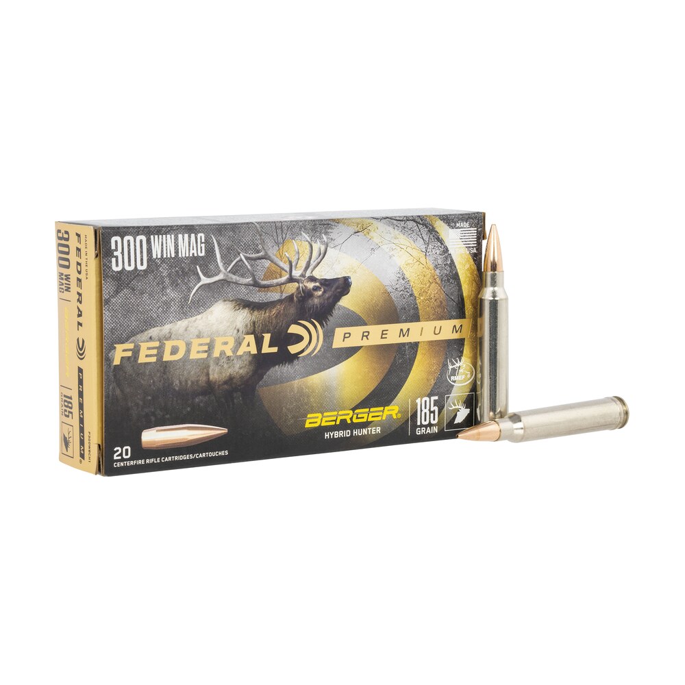 federal p300wbch1 premium 300winmag 185gr berger hybrid hunter 20 per box/10 case Federal P300WBCH1 Premium 300WinMag 185gr Berger Hybrid Hunter 20 Per Box/10 Case Sports South item 110464