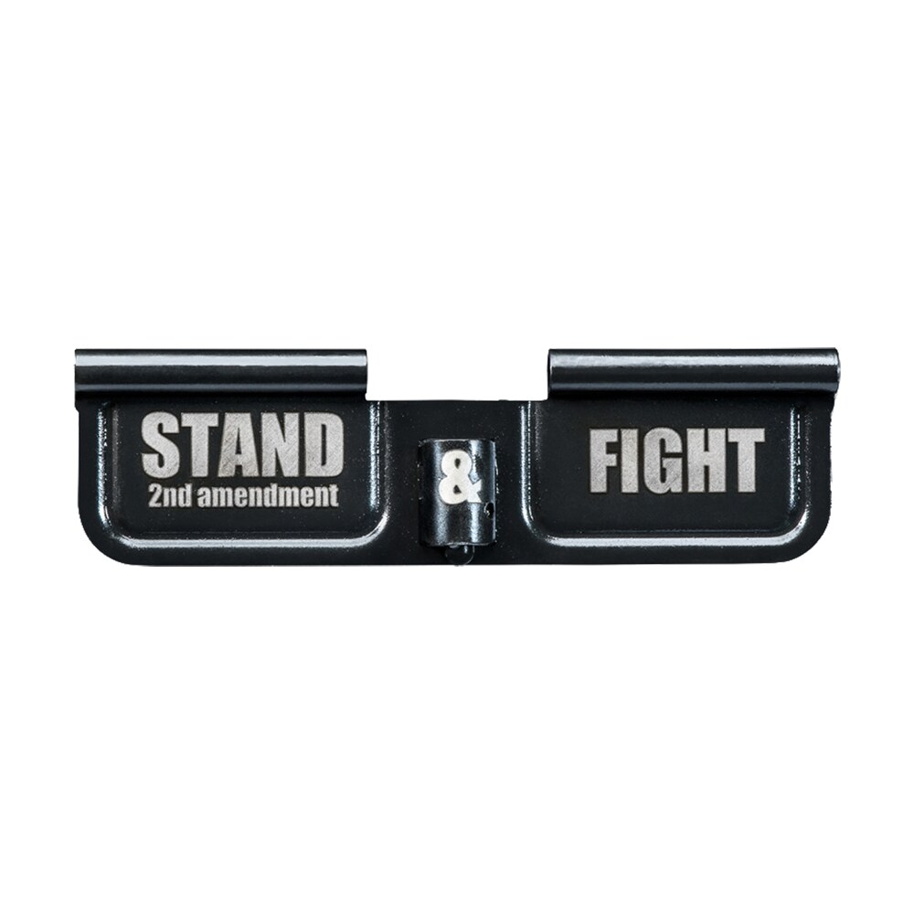 phase 5 weapon systems epcstand ejection port door ar 15 black parkerized steel 3.10" engraved "stand & fight" Phase 5 Weapon Systems EPCSTAND Ejection Port Door AR-15 Black Parkerized Steel 3.10" Engraved Sports South item 110523