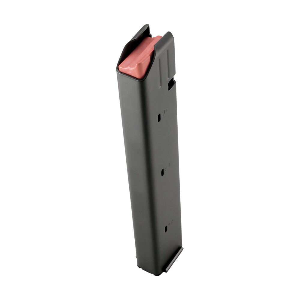 duramag 3209041178cpd ss colt pattern 32rd 9mm luger for ar 15 black w/ orange follower detachable DuraMag 3209041178CPD SS Colt Pattern 32rd 9mm Luger for AR-15 Black Sports South item 110638