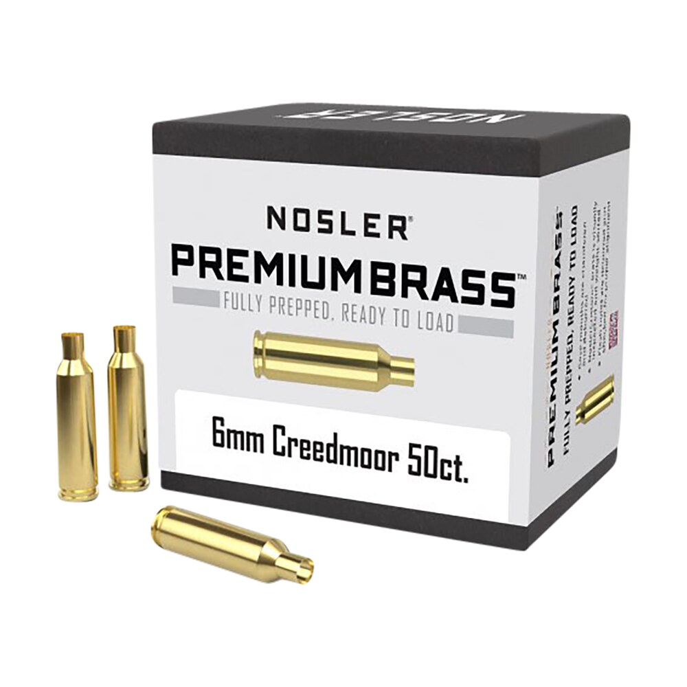 nosler 10229 premium brass unprimed cases 6mmcreedmoor rifle brass 50/box Nosler 10229 Premium Brass Unprimed Cases 6mmCreedmoor Rifle Brass 50/Box Sports South item 110656