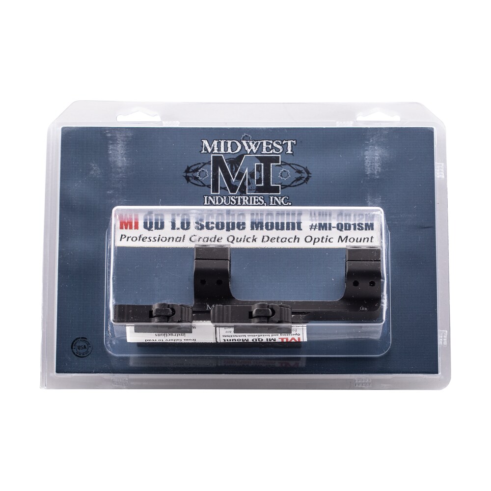 midwest industries miqd1sm 1" qd scope mount/ring combo black hardcoat anodized Midwest Industries MIQD1SM 1" QD Scope Mount/Ring Combo Black Hardcoat Anodized Sports South item 110704