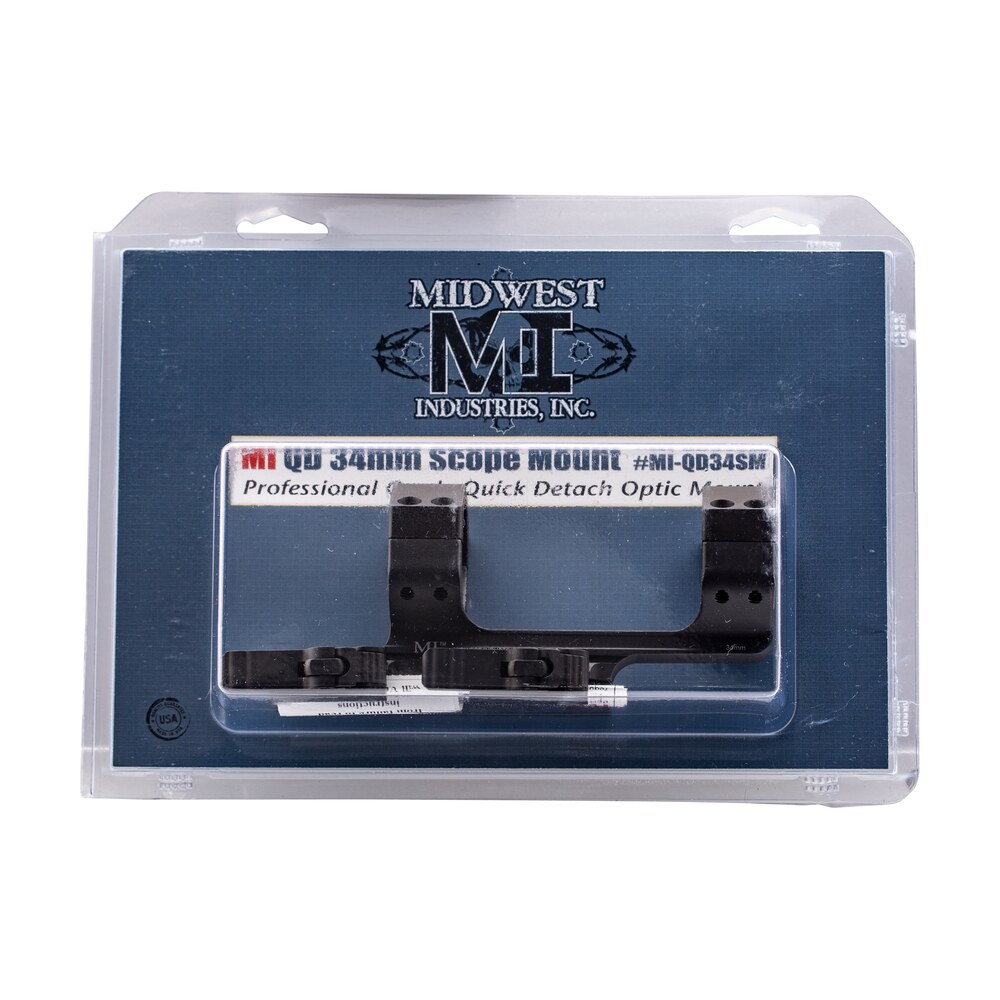 midwest industries miqd34sm 34mm qd scope mount/ring combo black hardcoat anodized Midwest Industries MIQD34SM 34mm QD Scope Mount/Ring Combo Black Hardcoat Anodized Sports South item 110706