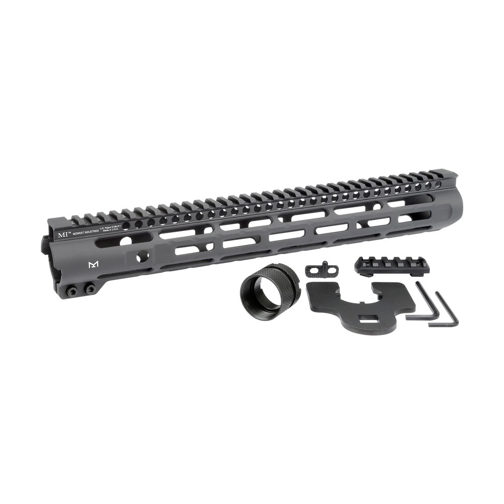 midwest industries inc mislh14 slimline ar 15 6061 aluminum black hard coat anodized 14" MIDWEST INDUSTRIES INC MISLH14 Slimline AR-15 6061 Aluminum Black Hard Coat Anodized 14" Sports South item 110714