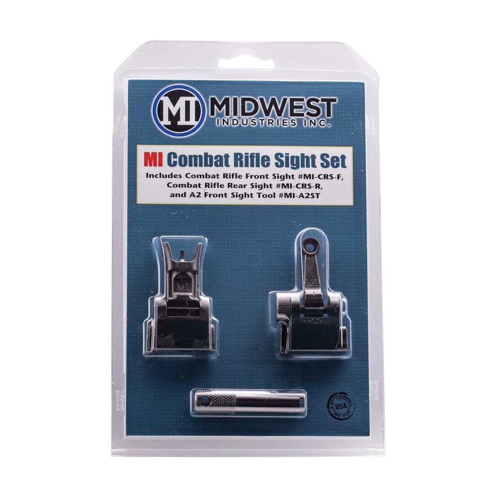 midwest industries micrsset combat rifle sight set black flip up front & rear for ar 15, m16, m4 Midwest Industries MICRSSET Combat Rifle Sight Set Black Flip Up Front & Rear for AR-15, Sports South item 110723