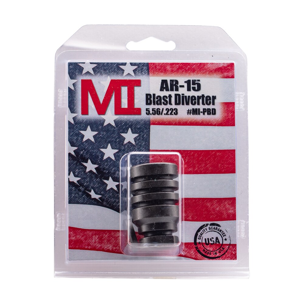 midwest industries mipbd blast diverter black phosphate steel with 1/2" 28 tpi threads, 1.75" oal & 1.09" diameter for 223 rem, 5.56x45mm nato ar platform Midwest Industries MIPBD Blast Diverter Black Phosphate Steel Sports South item 110727
