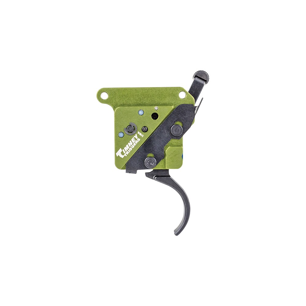 timney triggers 510v2 elite hunter curved trigger with 3 lbs draw weight & black/green finish for remington 700 right Timney Triggers 510V2 Elite Hunter Curved Trigger Sports South item 110760