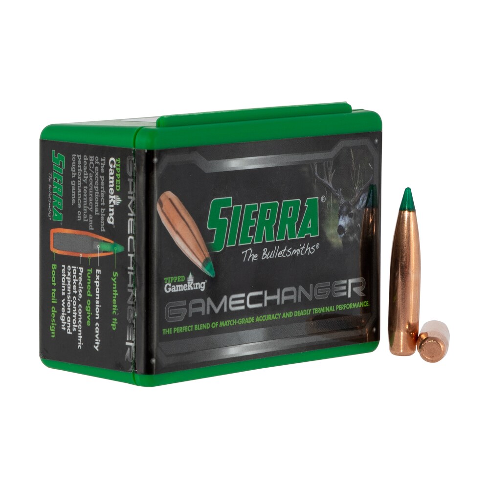 sierra 4565t tipped gameking 7mm 165gr hollow point boat tail 50/box Sierra 4565T Tipped GameKing 7mm 165gr Hollow Point Boat Tail 50/Box Sports South item 110789