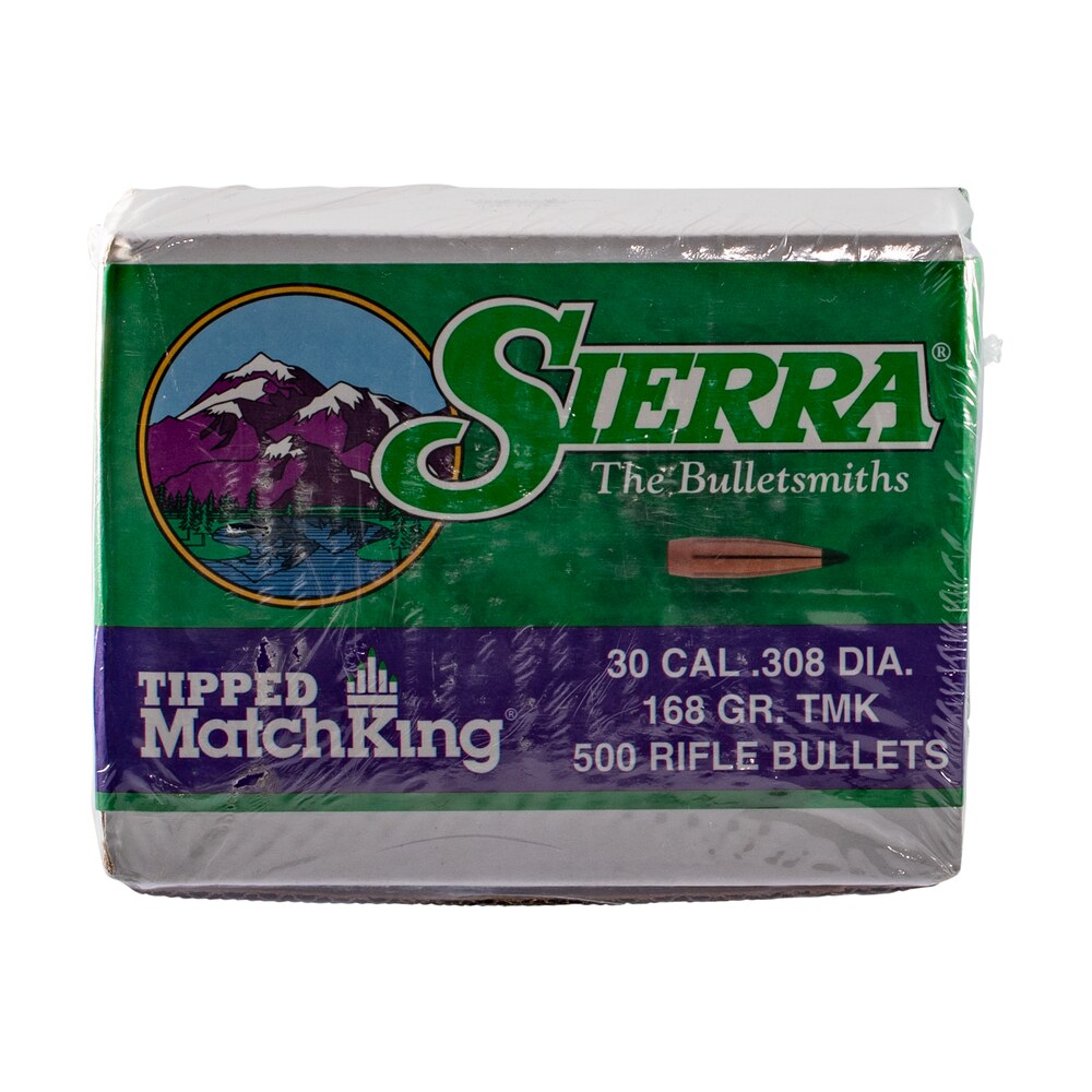 sierra 7768c tipped matchking 30cal 168gr tipped matchking 500/box Sierra 7768C Tipped MatchKing 30Cal 168gr Tipped MatchKing 500/Box Sports South item 110798