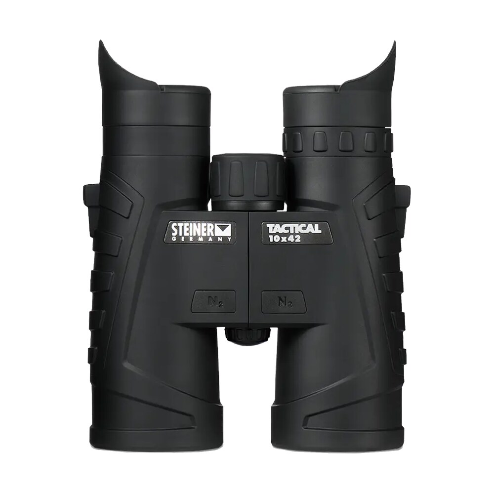steiner 2005 t1042 tactical 10x42mm roof prism, fast close focus, black makrolon w/rubber armor Steiner 2005 T1042 Tactical 10x42mm Roof Prism, Fast-Close Focus, Black Makrolon Sports South item 111238