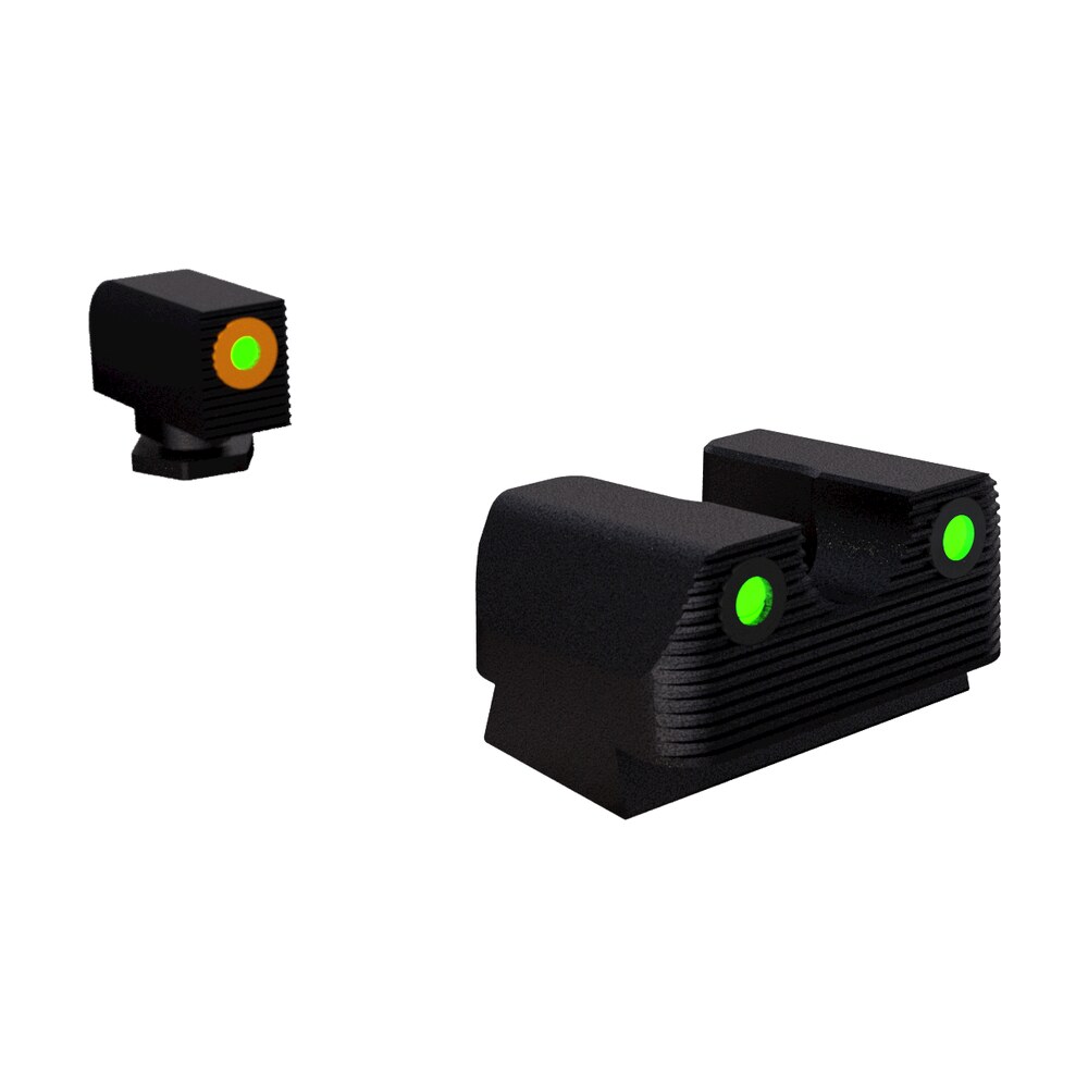 rival arms ra2a231g night sights for g42/g43/g48 green tritium orange outline front sight green tritium black outline rear sight Rival Arms RA2A231G Night Sights for G42/G43/G48 Green Tritium Orange Outline Front Sight-Green Sports South item 111278