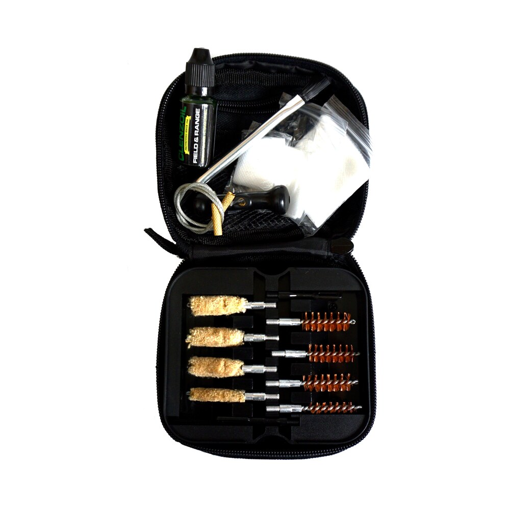 clenzoil 2328 field & range cleaning kit multi caliber pistol/17 pieces black Clenzoil 2328 Field & Range Cleaning Kit Multi-Caliber Pistol/17 Pieces Black Sports South item 111449