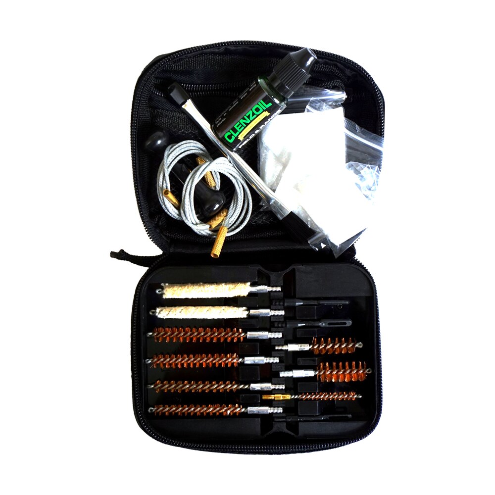 clenzoil 2335 field & range cleaning kit multi caliber rifle/21 pieces black Clenzoil 2335 Field & Range Cleaning Kit Multi-Caliber Rifle/21 Pieces Black Sports South item 111451